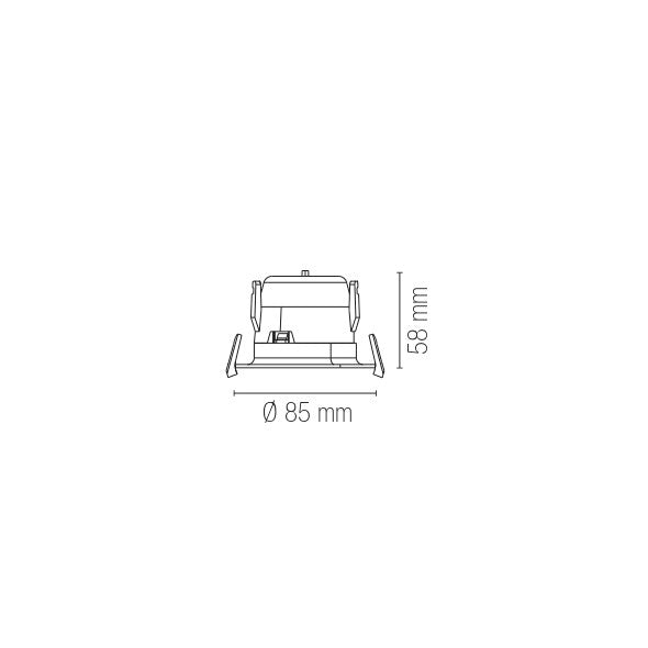 Incasso LED HYDE, con interruttore CCT per il cambio temperatura colore - FT-FeelThe