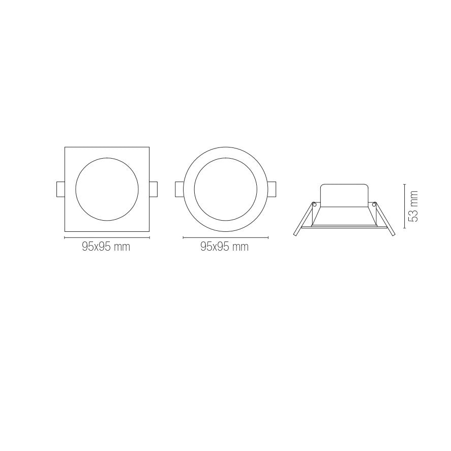Incasso LED SNIPER, con interruttore CCT per il cambio temperatura colore - FT-FeelThe