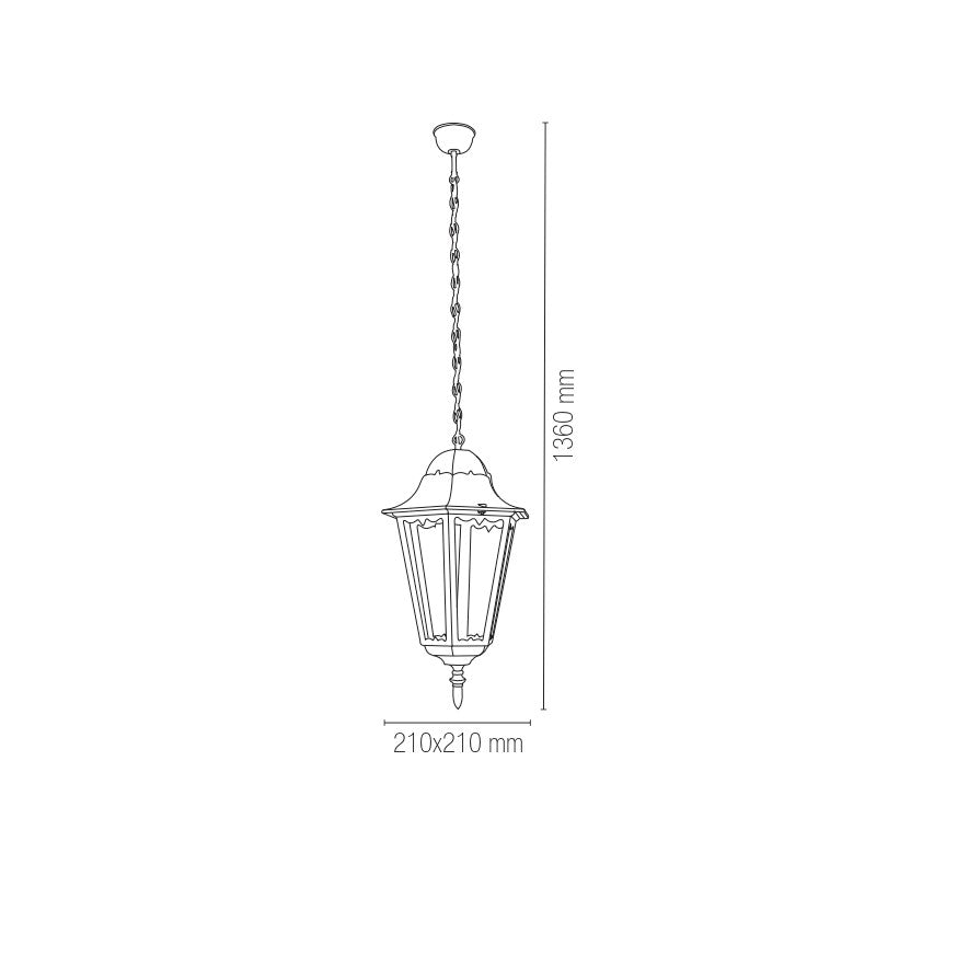 Lampadario a sospensione per esterni LED FIRENZE - FT-FeelThe