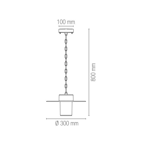 Lampadario a sospensione per esterni YORK - FT-FeelThe