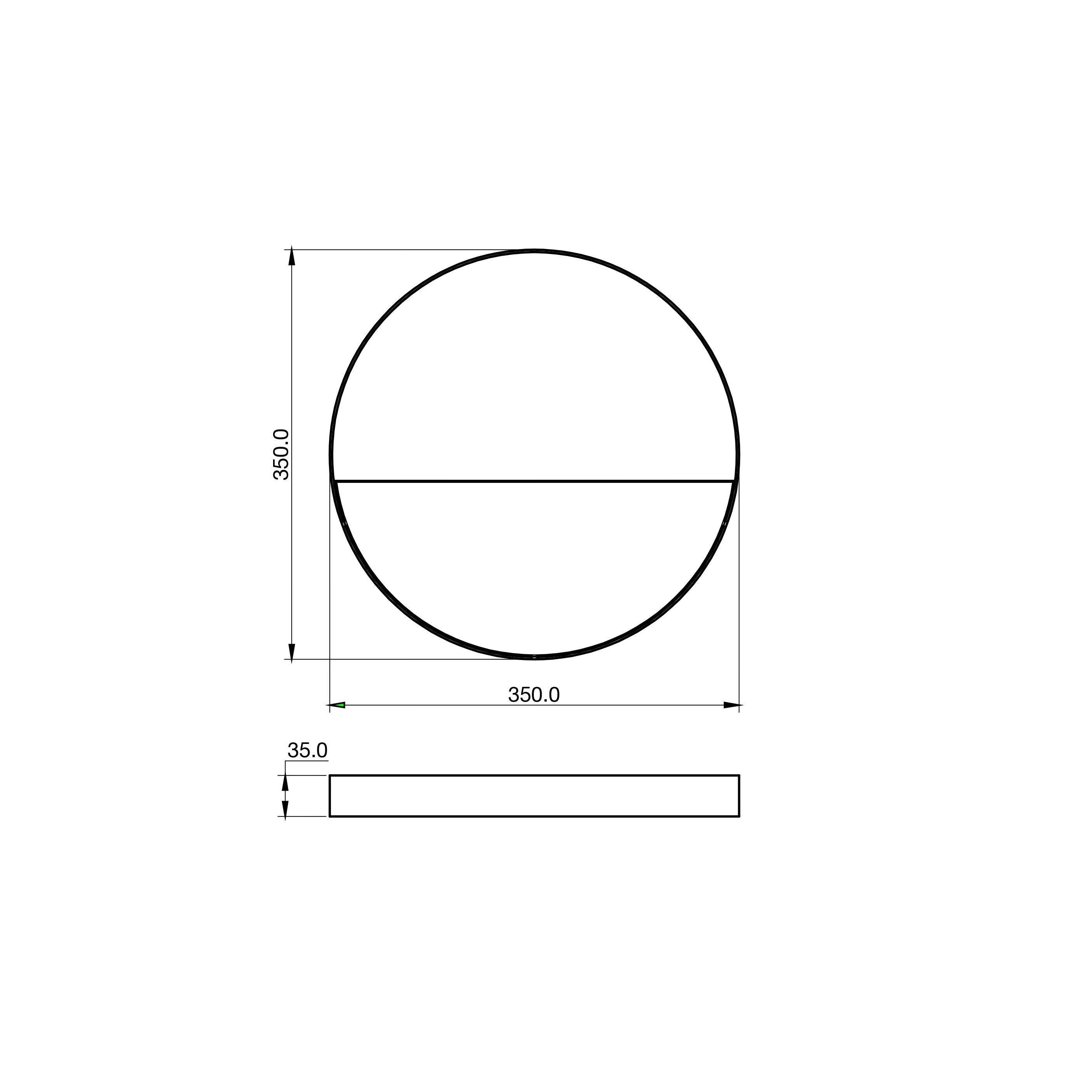 Applique LED ALBA, interruttore CCT - FT-FeelThe