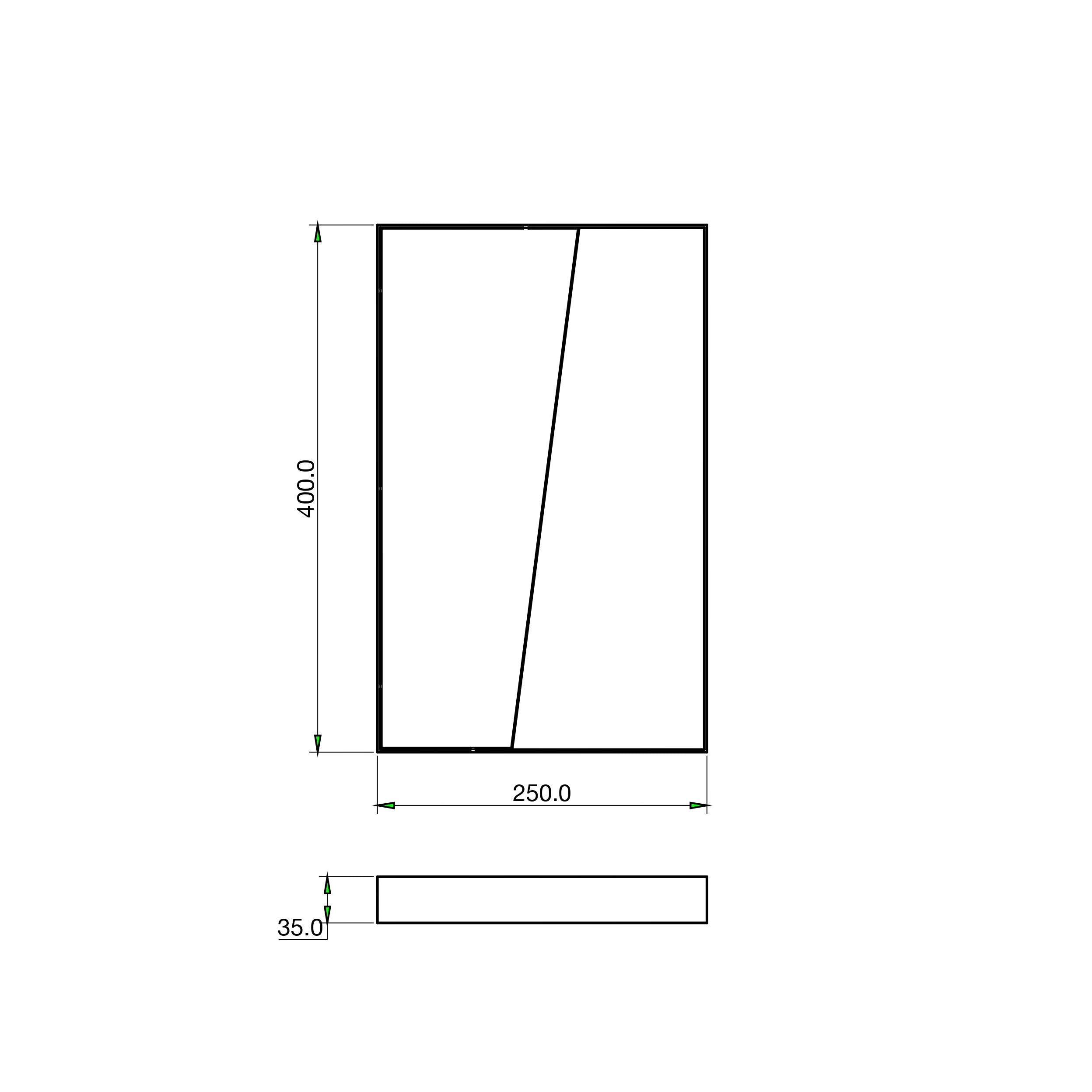 Applique LED ALBA, interruttore CCT - FT-FeelThe