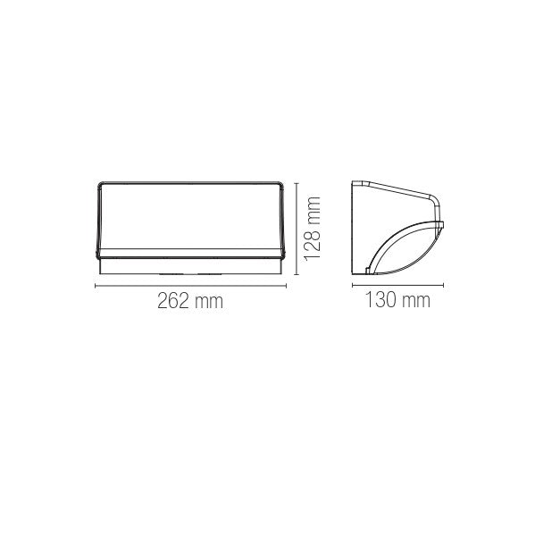 Applique angolare per esterni LED BORDER - FT-FeelThe
