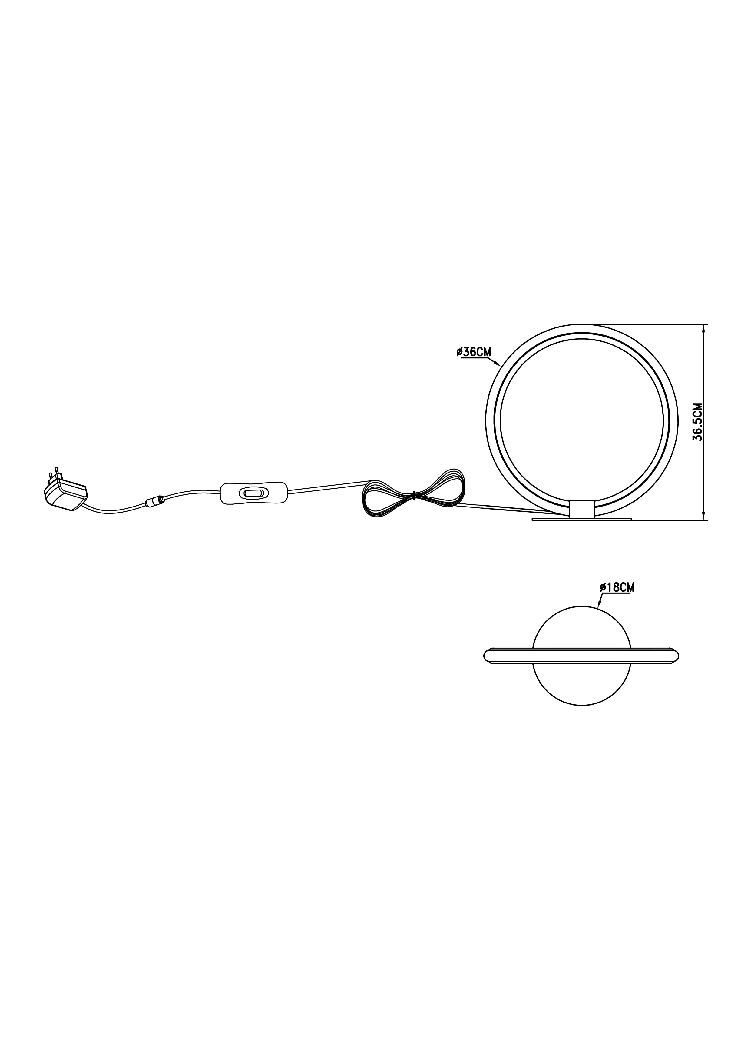 Lampada da tavolo LED HALO - FT-FeelThe