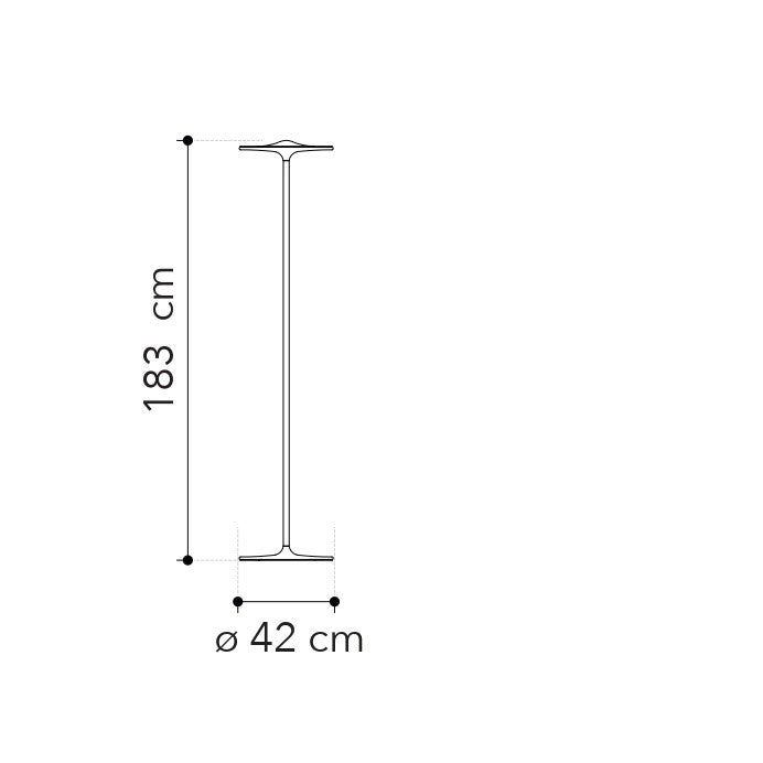 Piantana LED IKON in metallo cromato - FT-FeelThe