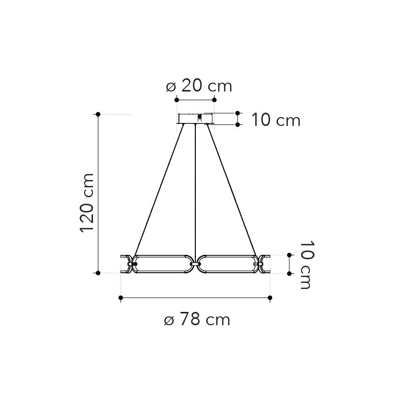 Lampadario a sospensione INFINITY - FT-FeelThe