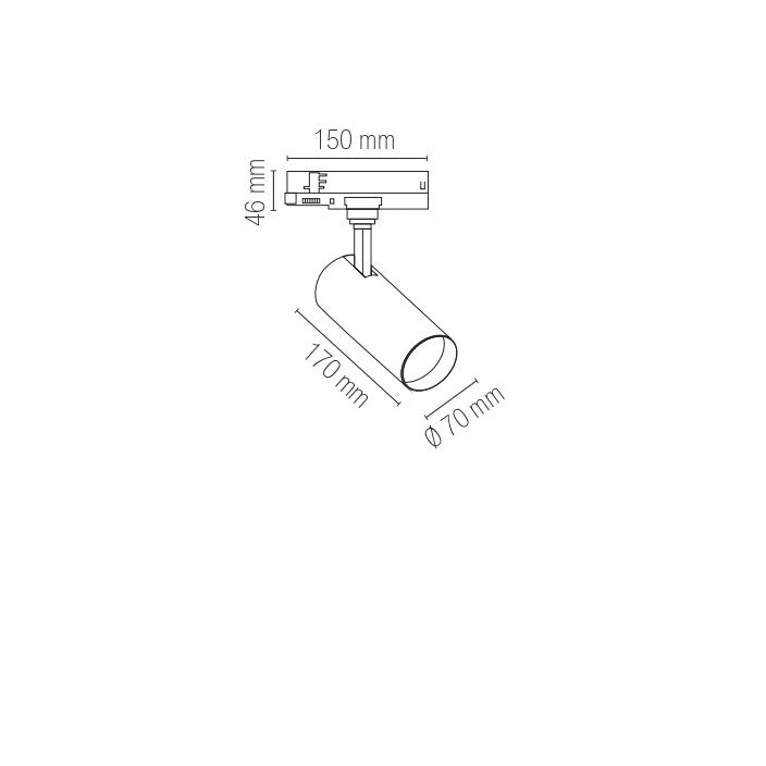 Proiettore binario LED JET, interruttore CCT per la personalizzazione della temperatura colore - FT-FeelThe