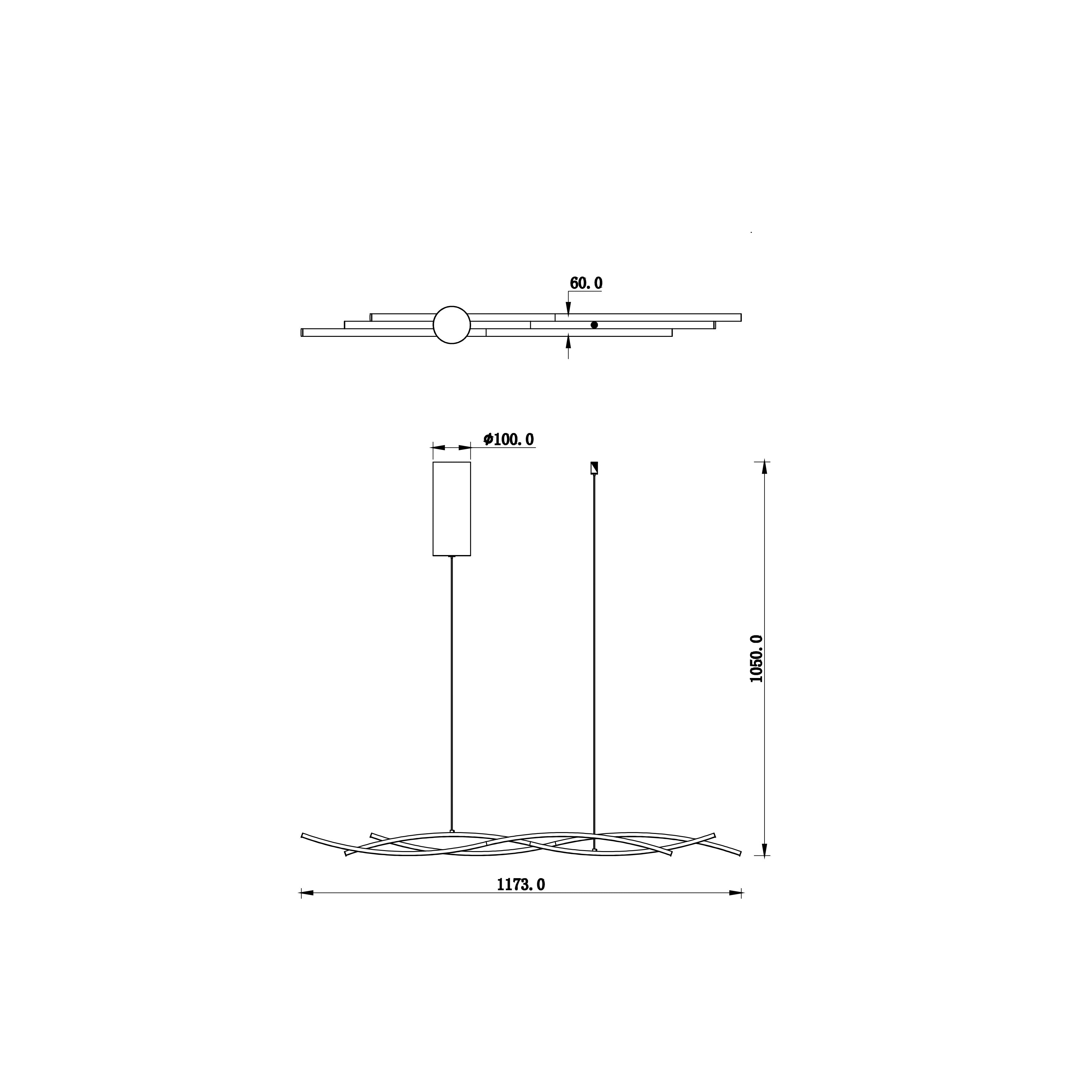 Lampadario a sospensione LED KINETIC - FT-FeelThe