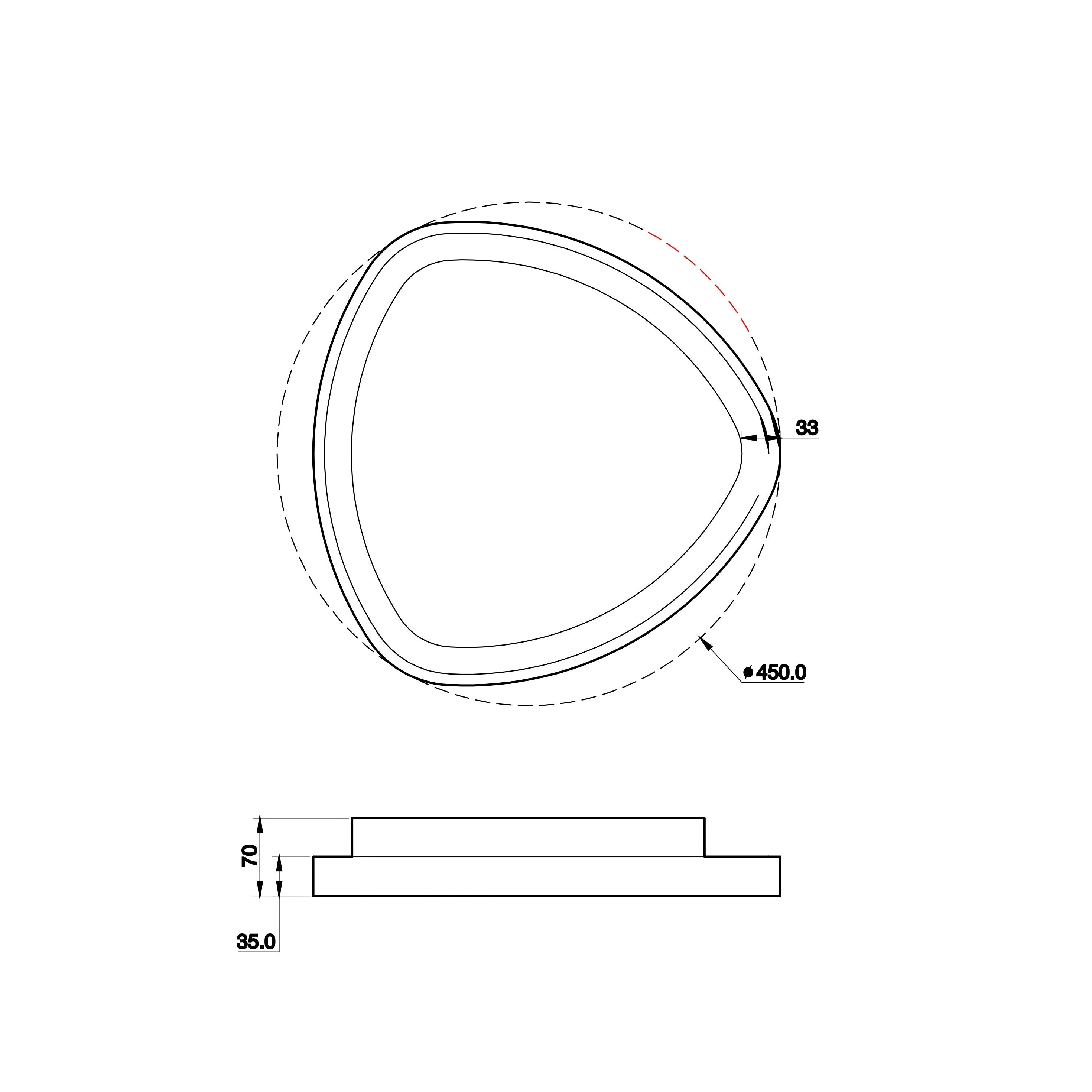 Plafoniera LED KLAPTON con funzione CCT per la personalizzazione della temperatura colore - FT-FeelThe