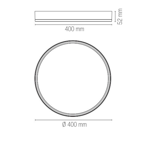 Plafoniera LED KLIO 64,8W - FT-FeelThe
