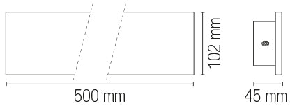 Applique LED PARKER per esterni, cemento grigio - FT-FeelThe