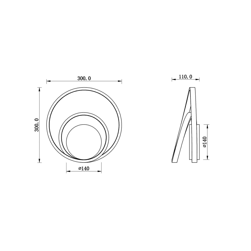 Applique LED LIEVE con interruttore CCT - FT-FeelThe