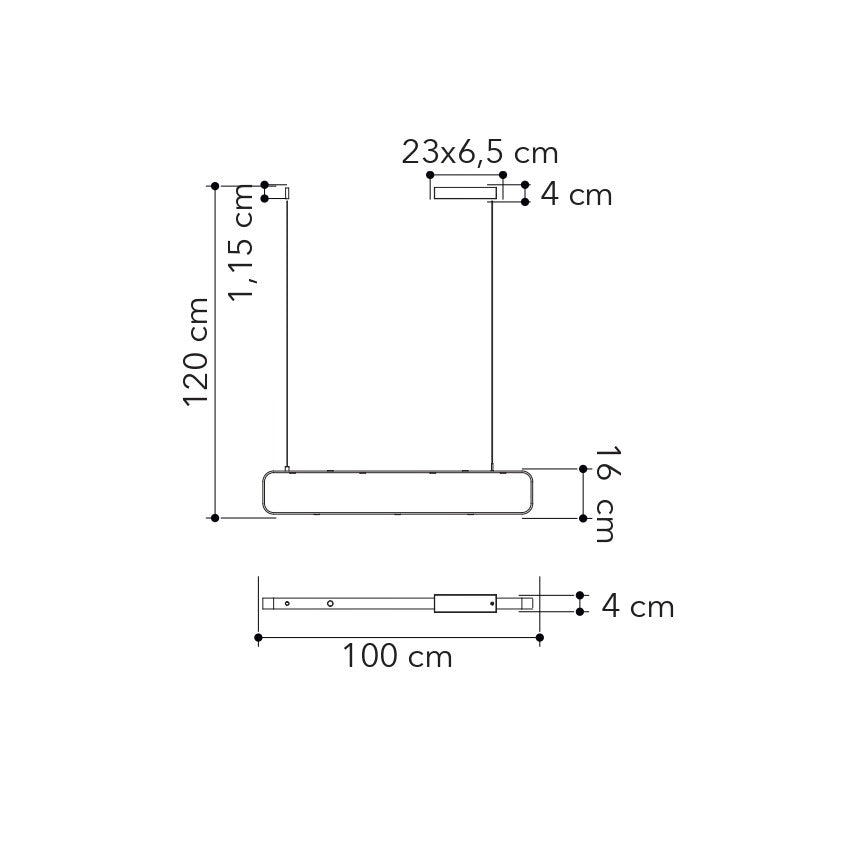 Lampadario a sospensione LED MOKA - FT-FeelThe