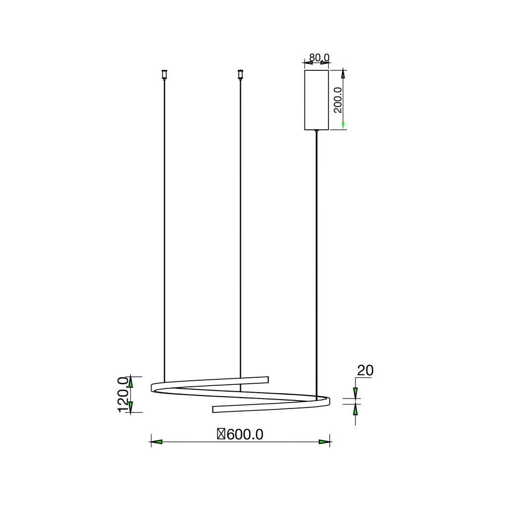 Sospensione LED MOMA con interruttore CCT per la personalizzazione della temperatura colore - FT-FeelThe