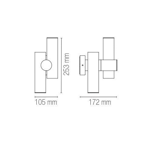 Applique per esterni REVERSE - FT-FeelThe