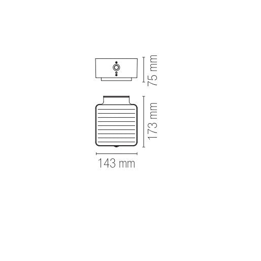 Applique per esterni TED, con sensore di movimento e pannello solare integrato. - FT-FeelThe