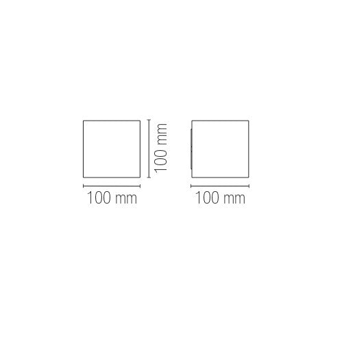 Applique LED da esterno ALFA con interruttore CCT - FT-FeelThe