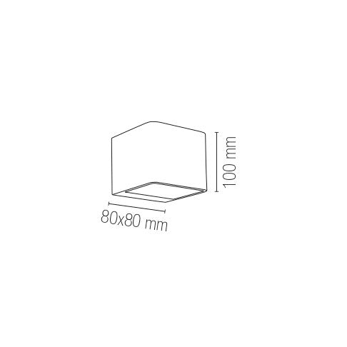 Applique LED ATLAS, luce calda doppia emissione - FT-FeelThe