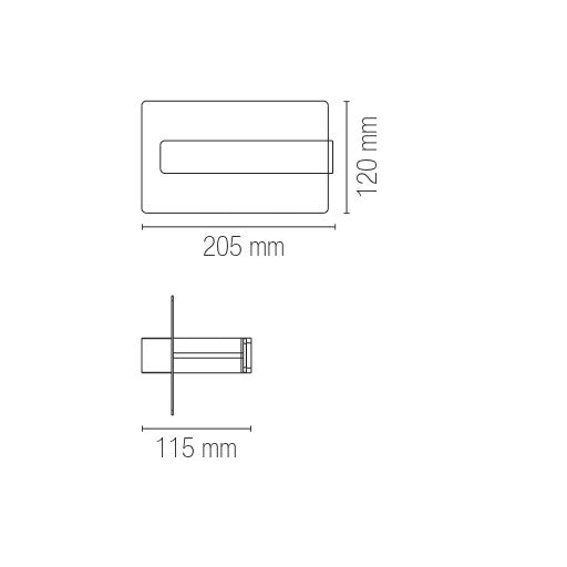 Applique LED LAMBDA, luce calda - FT-FeelThe