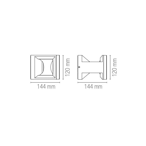 Applique da esterno LED WAMI, con interruttore CCT per la personalizzazione della temperatura colore - FT-FeelThe