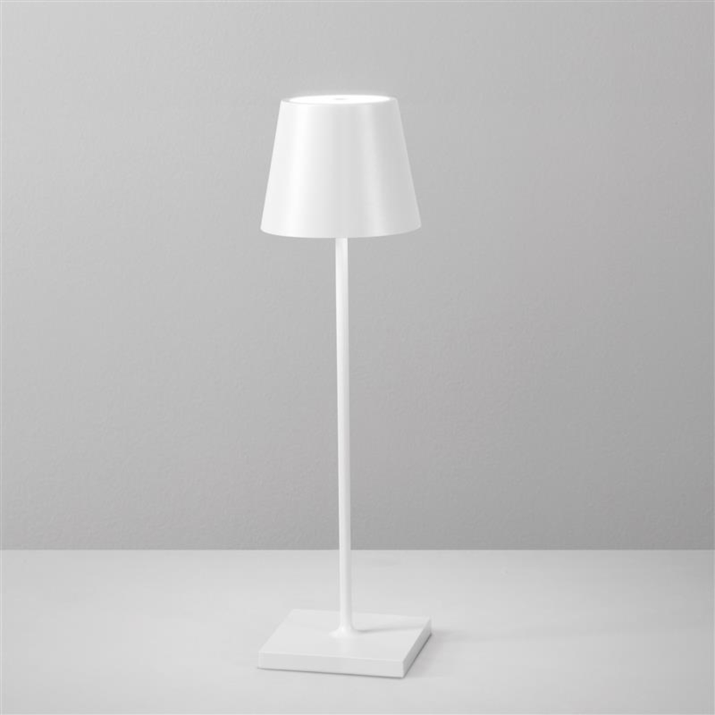 Lampada da tavolo LED DRINK ricaricabile in metallo con touch dimmer - FT-FeelThe