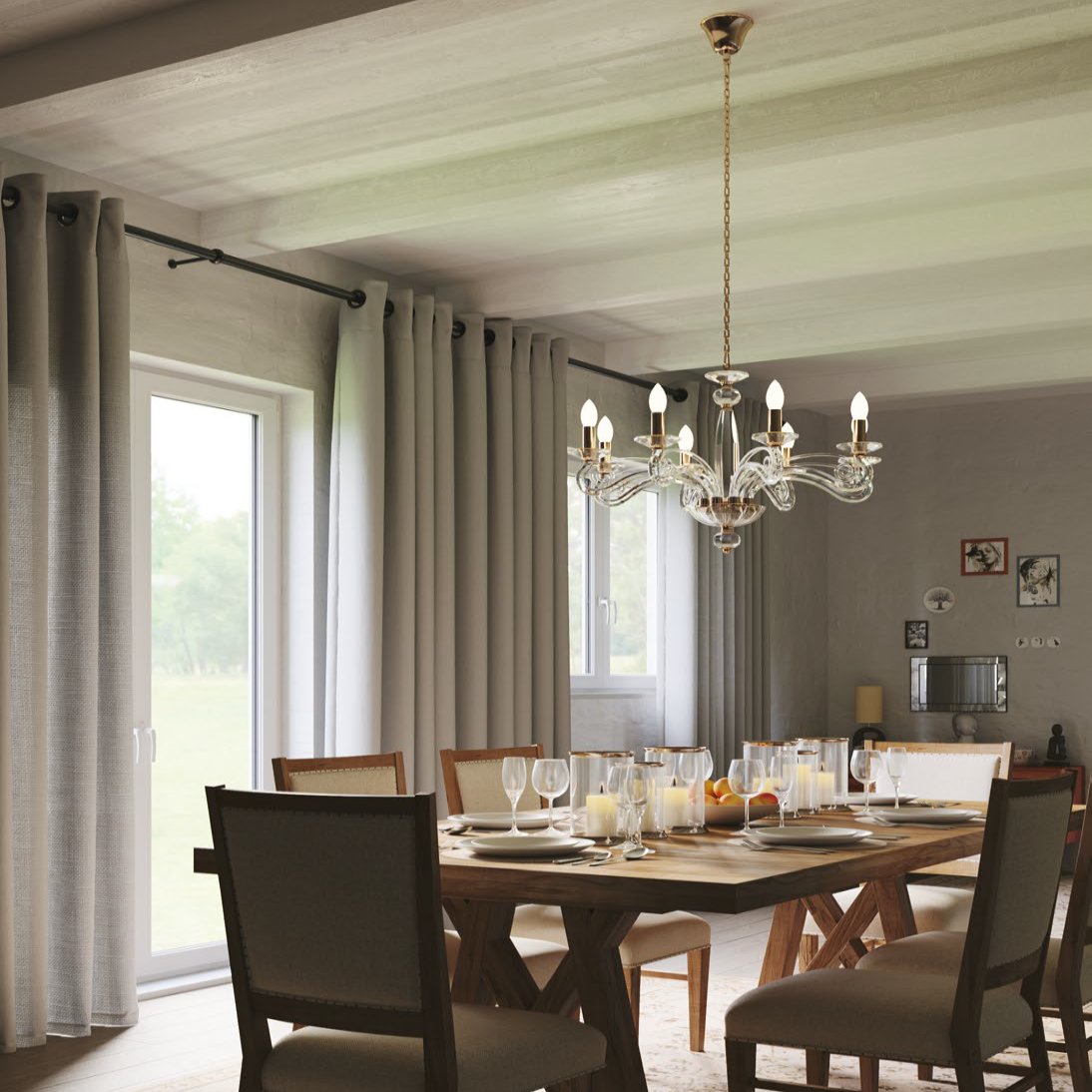 Lampadario a sospensione EPOQUE, 8 luci - FT-FeelThe