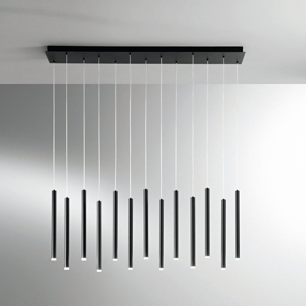Sospensione LED PYPE con struttura tubolare lineare e interruttore CCT per la personalizzazione della temperatura colore - FT-FeelThe