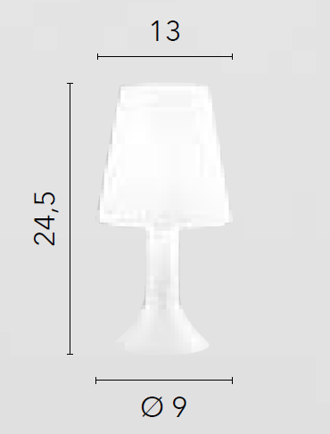 Lampada da tavolo BINGO con lumetto e diffusore in PC - FT-FeelThe