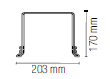 Staffa per faro LED High-Bay Avatar - FT-FeelThe