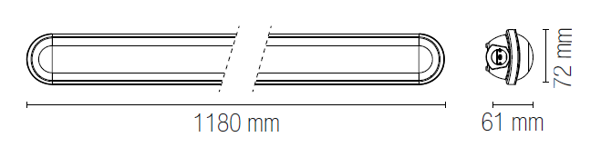 Plafoniera LED stagna NAUTILUS emergenza 40W 5400LM 4000K IP65 - FT-FeelThe