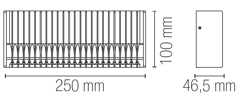 LUMINA LED outdoor wall light in CCT aluminum