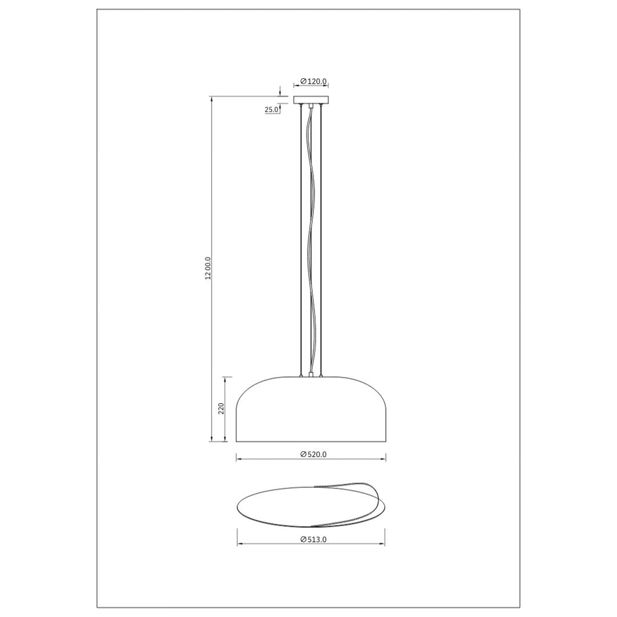 Lampadario a sospensione BISTROT - FT-FeelThe