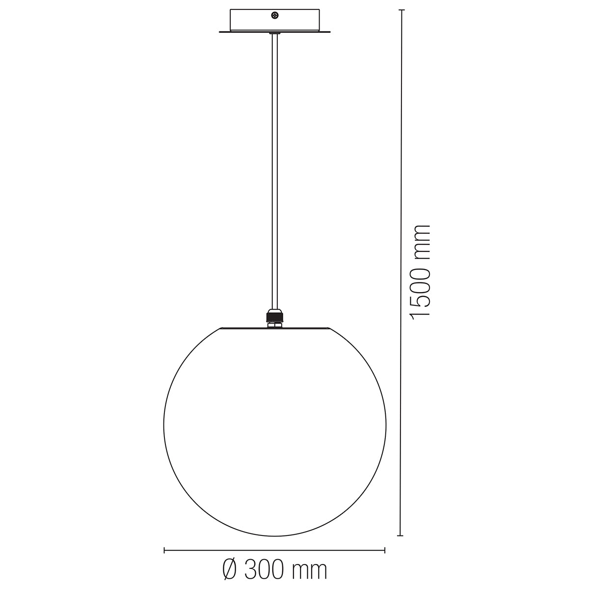 Lampadario a sospensione GECO adatto per esterni (1XE27) - FT-FeelThe