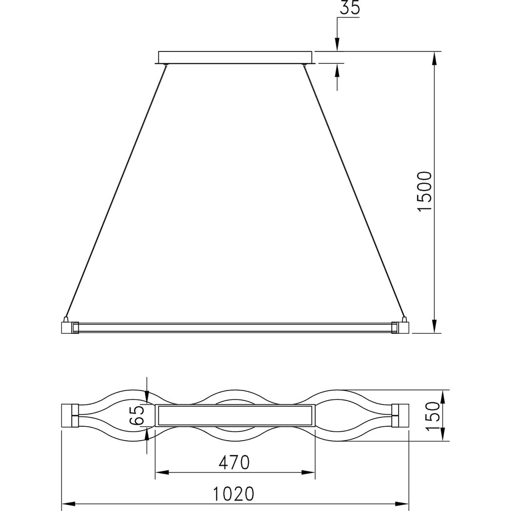 Lampadario a sospensione HEAVEN, LED 40W - FT-FeelThe