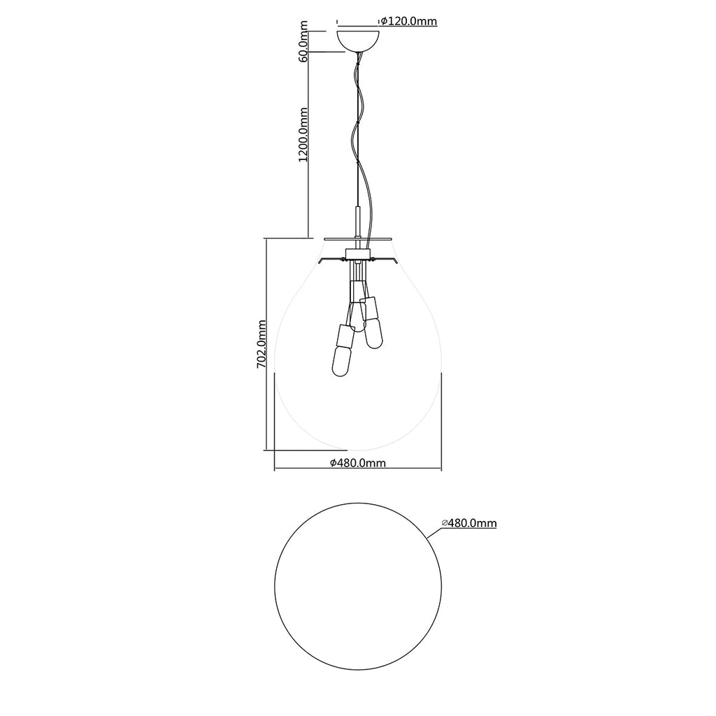 Lampadario a sospensione AZUMA - FT-FeelThe
