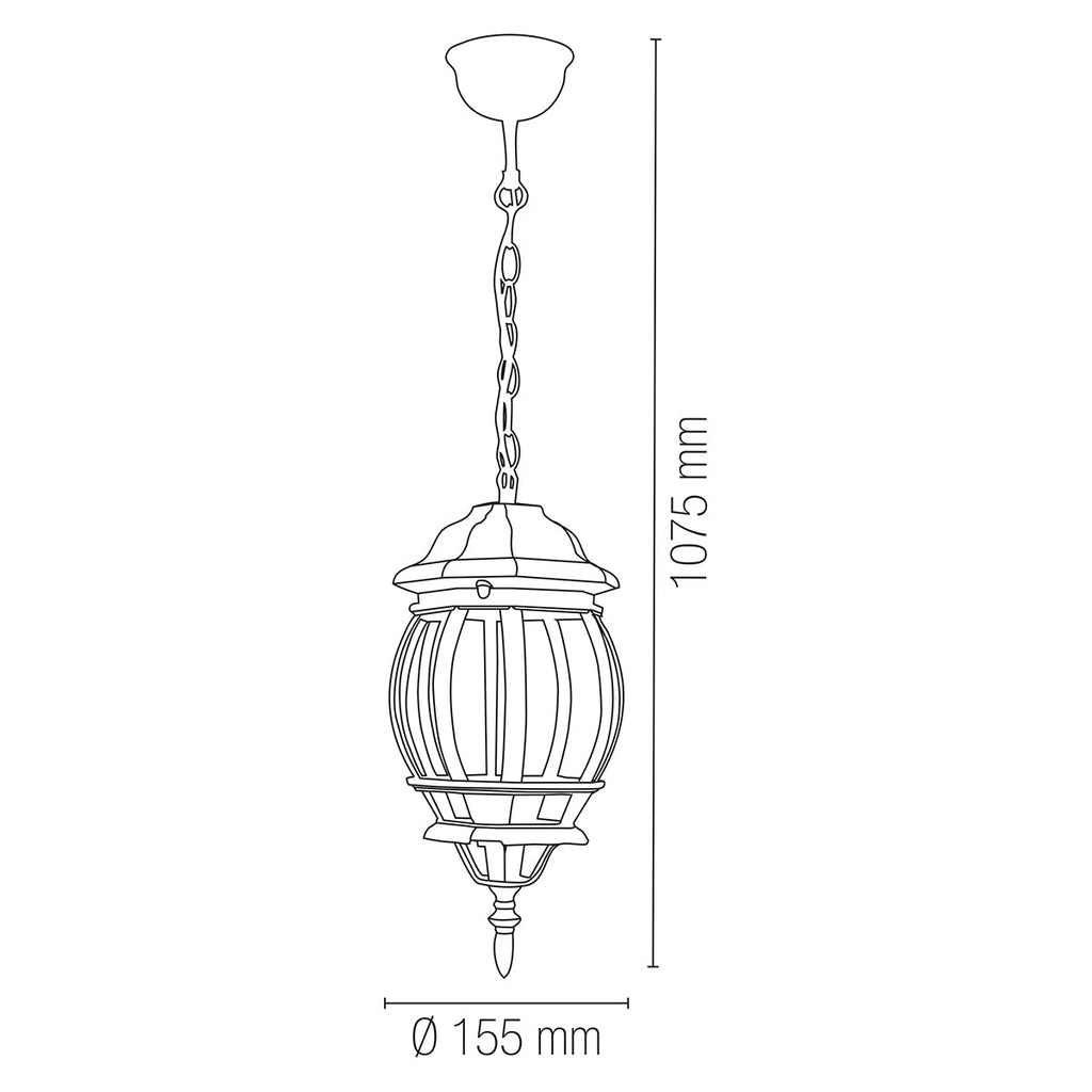 Lampadario lanterna SANTIAGO per esterni - FT-FeelThe