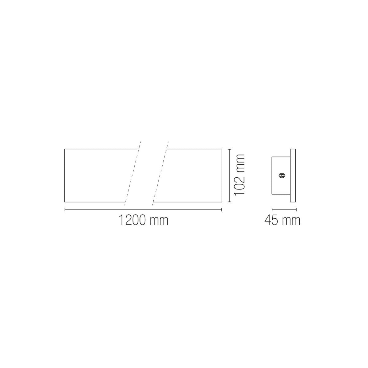 Applique LED PARKER per esterni, cemento bianco - FT-FeelThe