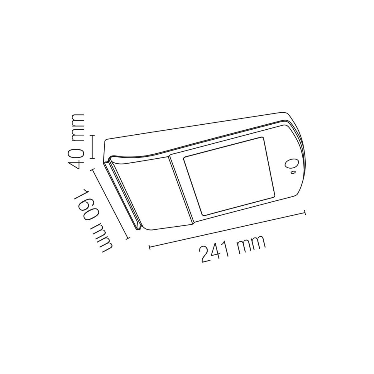 Proiettore per esterni Eos con pannello solare, sensore di movimento e crepuscolare integrati. - FT-FeelThe