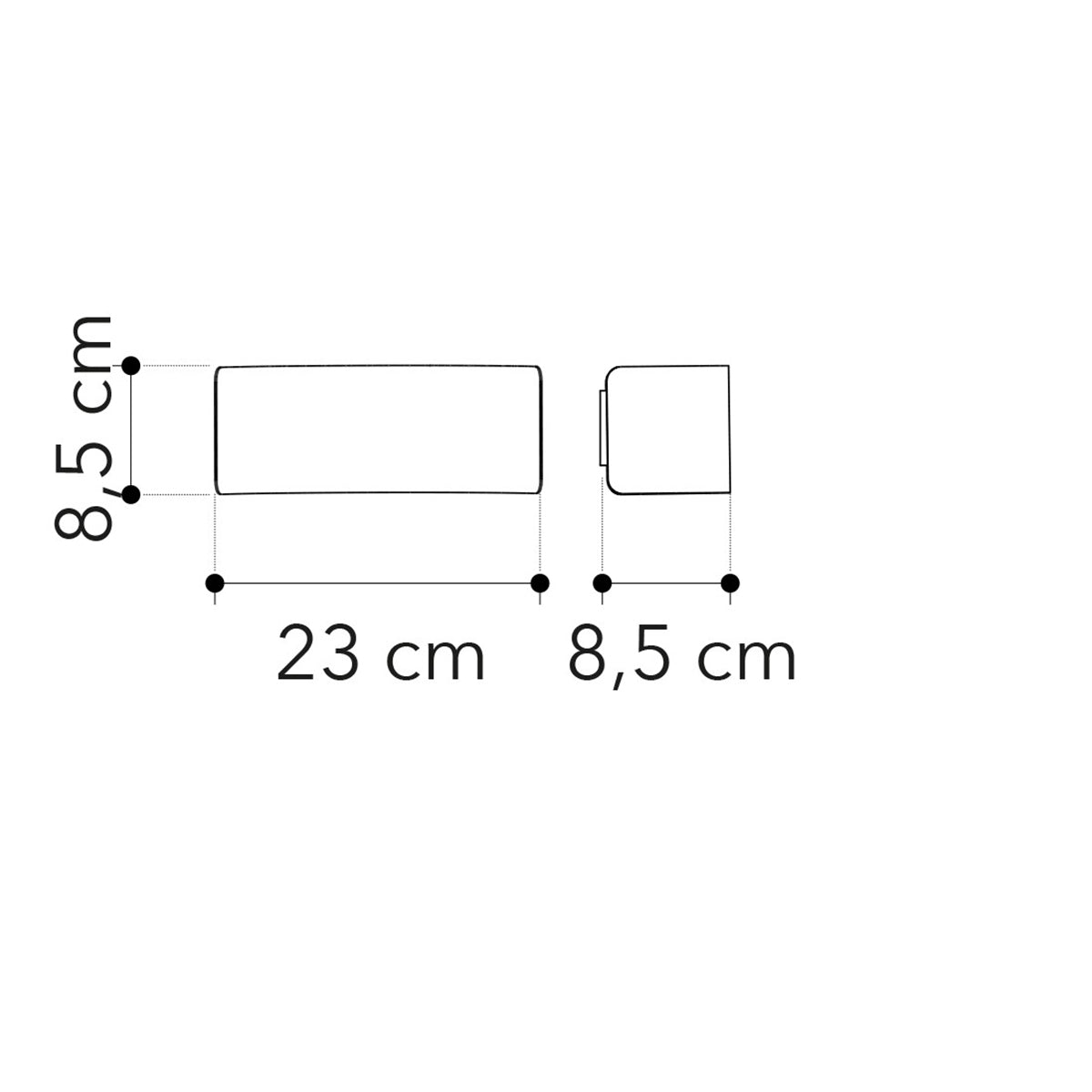 Applique LED DYNAMIC in metallo cromato 4000K (luce naturale) - FT-FeelThe