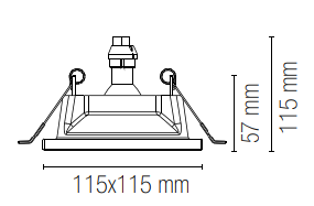 Incasso SHADOW in gesso bianco verniciabile - FT-FeelThe