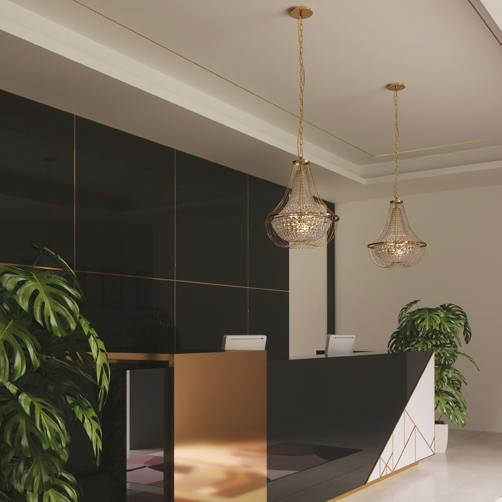 Lampadario a sospensione VIENNA, 4 luci - FT-FeelThe